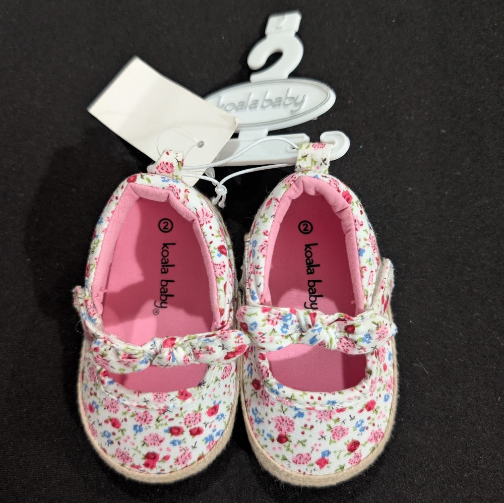 Koala Kids Pink Mary Jane Baby Shoes